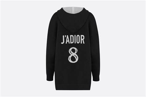 maglione dior j'adior|Maglione “J'Adior 8” con cappuccio Cachemire nero con firma sul .